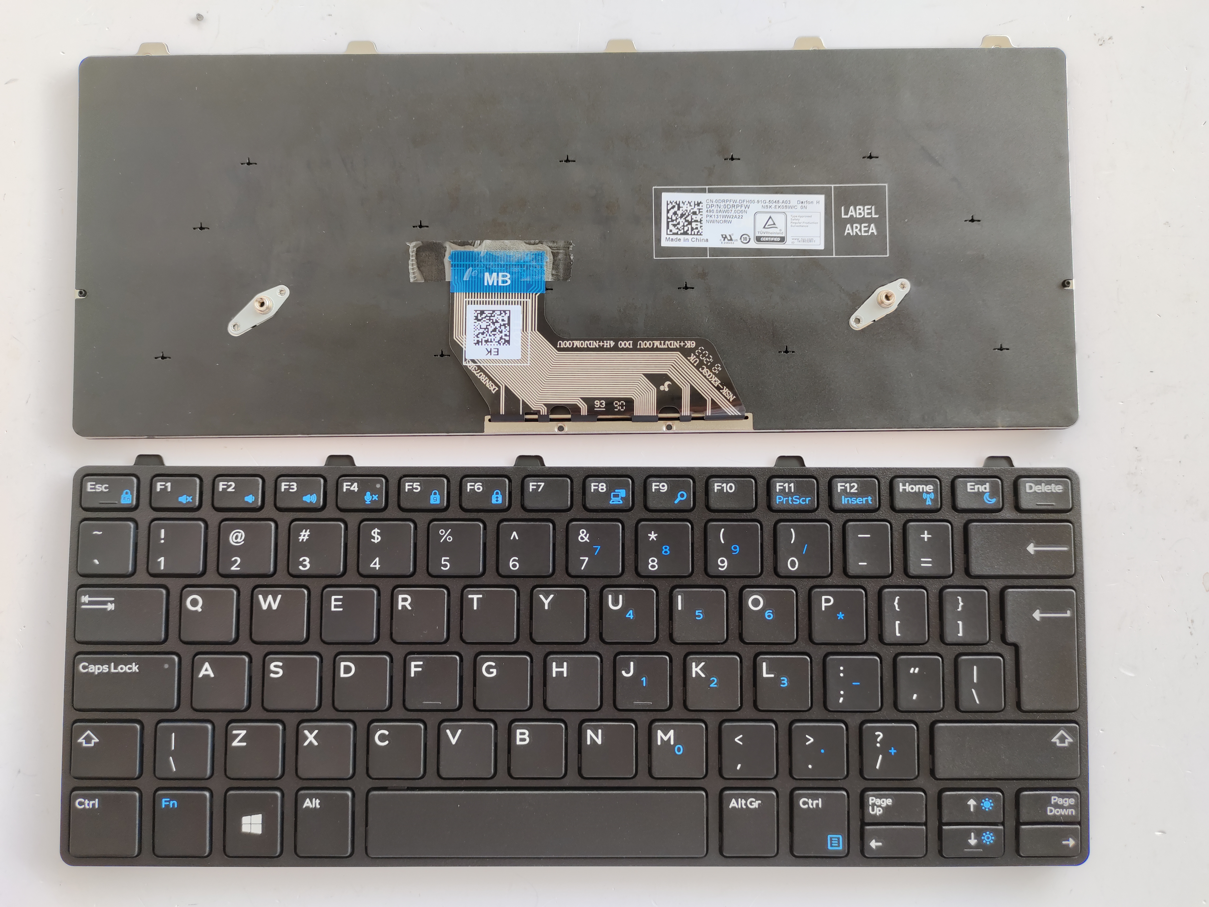 Picture of New Replacement Laptop Keyboard For DELL 3180/3189 BLACK FRAME BLACK (OEM) UI Layout